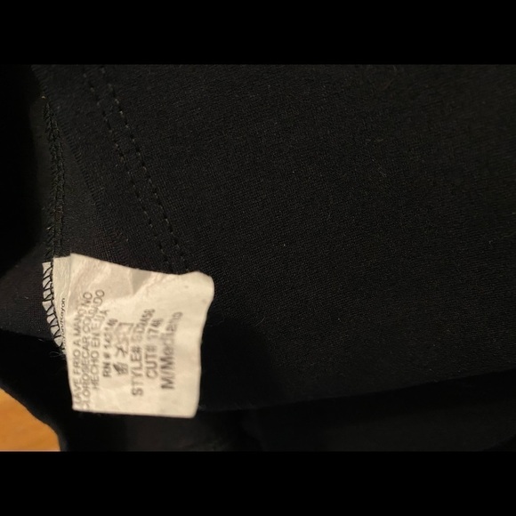 Women’s black long sleeve midi dress with lace up detail - Picture 4 of 4